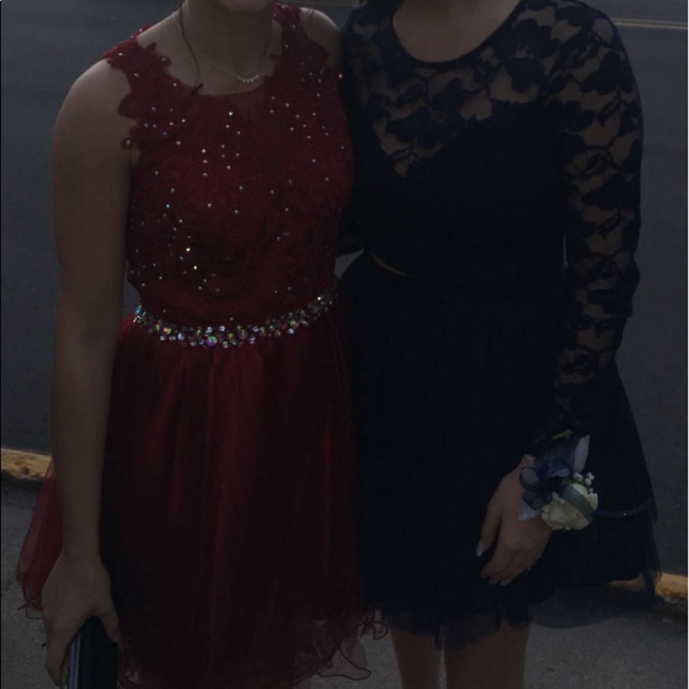 Red formal dress
